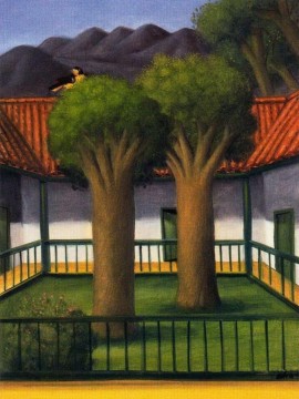 Fernando Botero Painting - El patio Fernando Botero